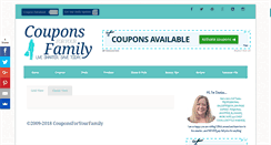 Desktop Screenshot of couponsforyourfamily.com